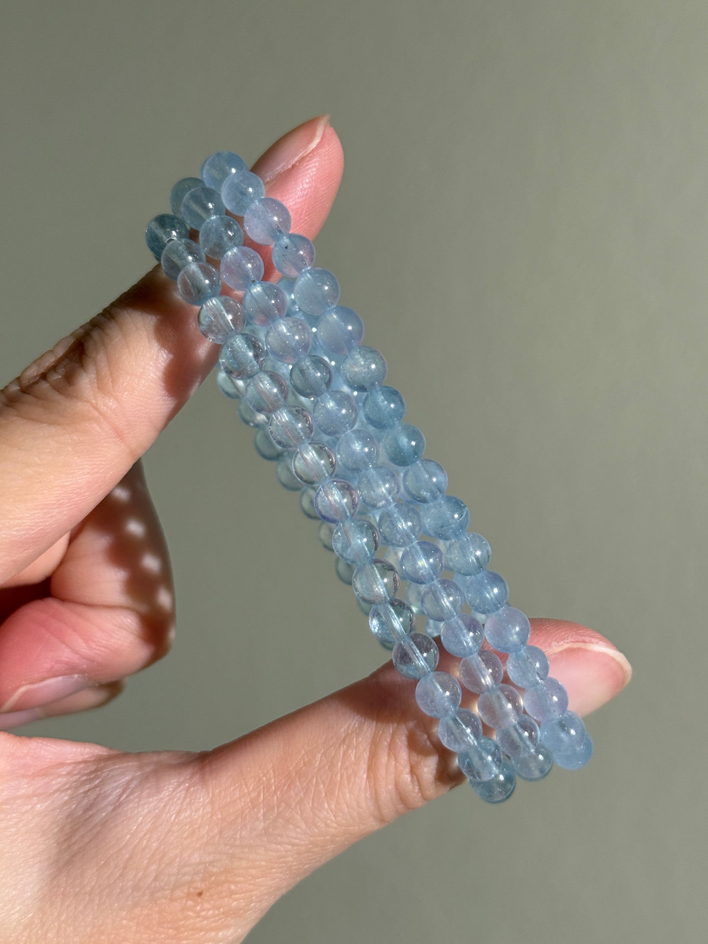 Extra Gemmy Aquamarine Bracelets, 5mm