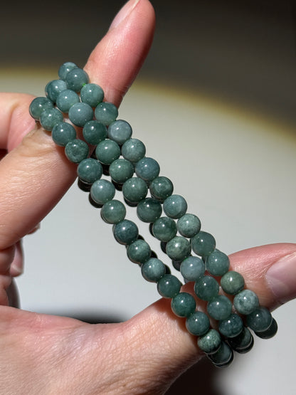 Guatemalan Jade Bracelets, 6mm