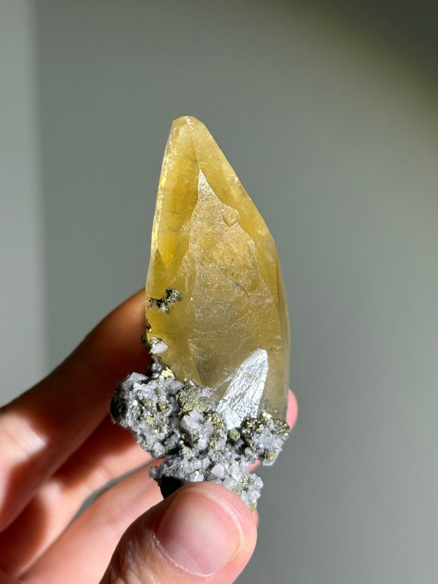 High Quality Sweetwater Mine Honey Calcite On Dolomite With Chalcopyrite, USA