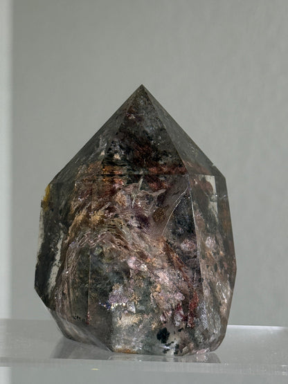 Large Chunky Colorful Garden Quartz Tower, Zambia