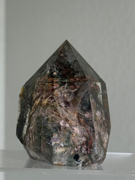 Large Chunky Colorful Garden Quartz Tower, Zambia