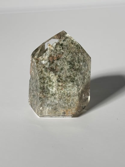 High Quality Water Clear Phantom Lodalite Quartz Tower, Brazil