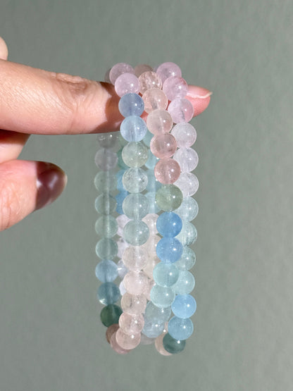 Mixed Beryl Bracelets, 7mm