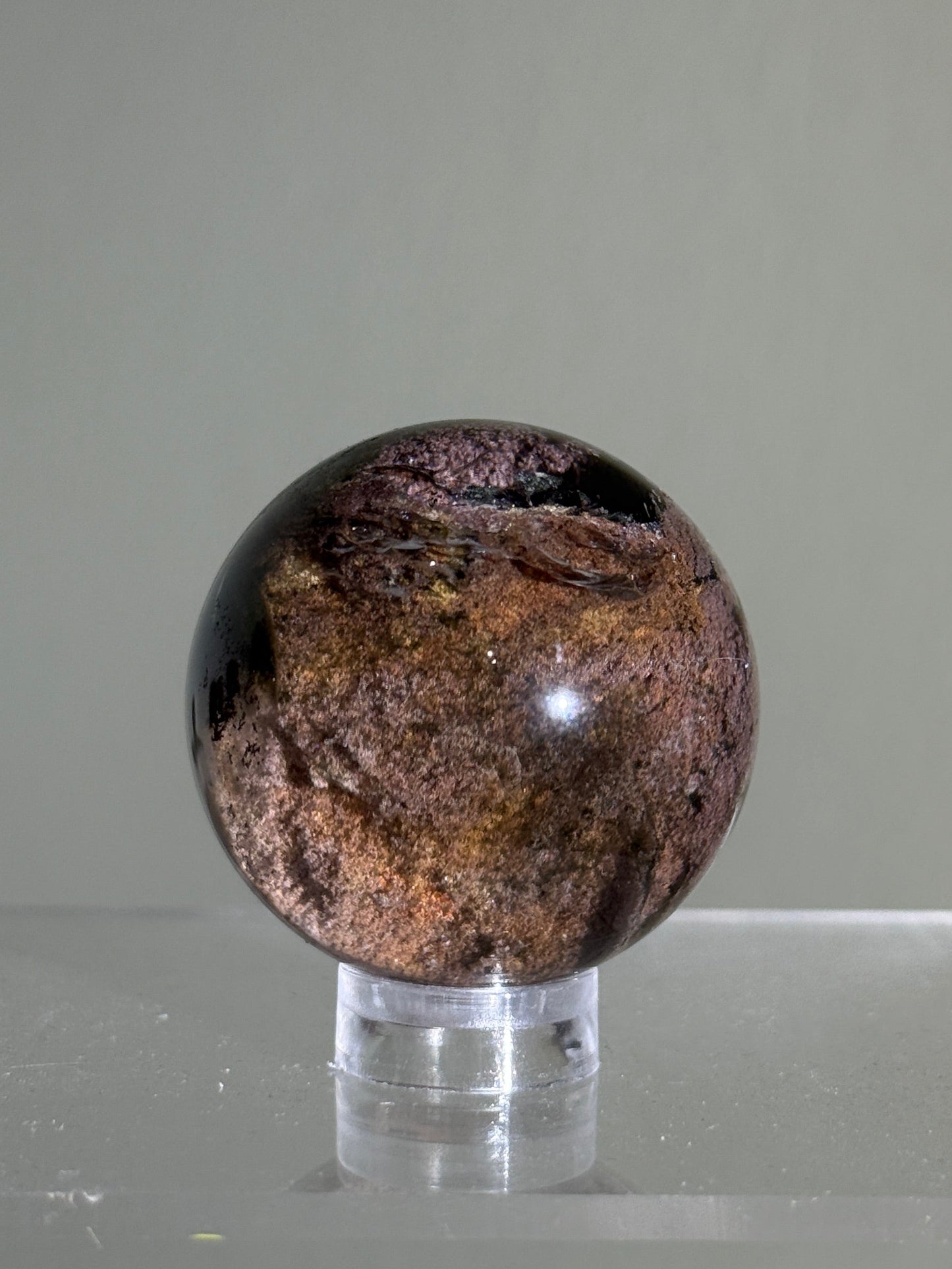 High Quality Water Clear Pink Garden Quartz Sphere, Brazil