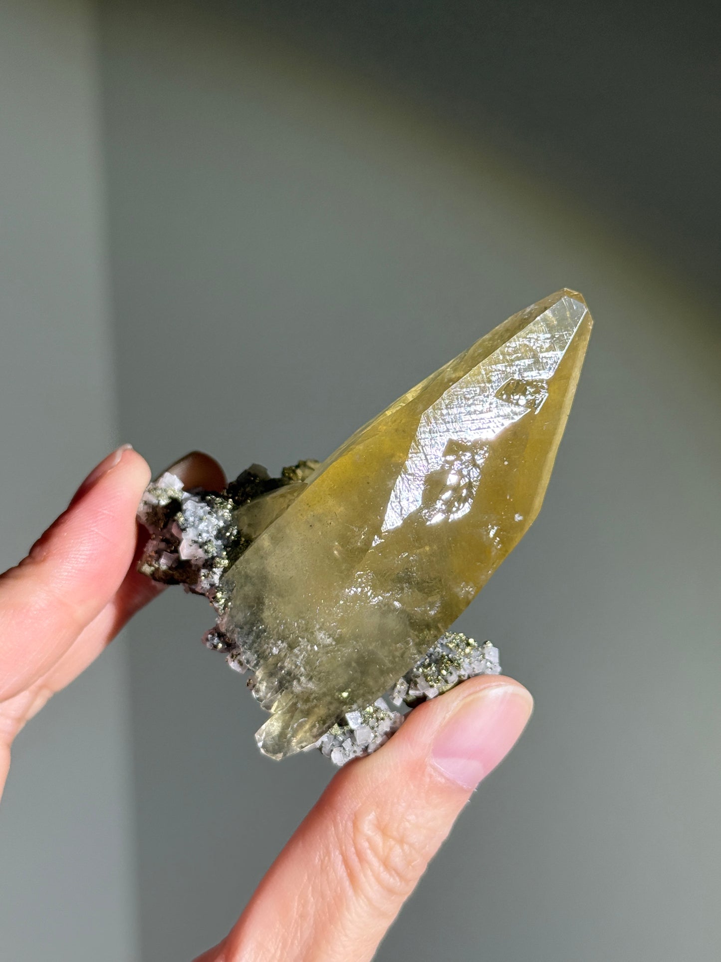 High Quality Sweetwater Mine Honey Calcite On Dolomite With Chalcopyrite, USA