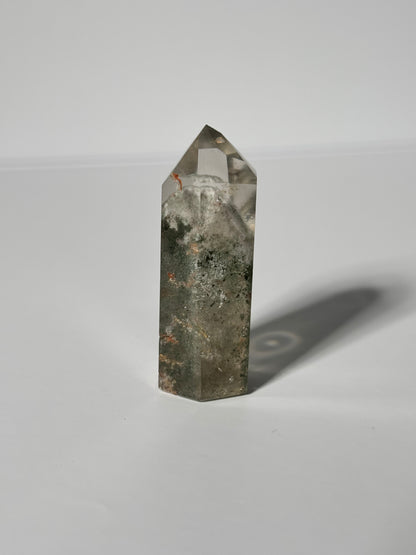 High Quality Sage Green Phantom Lodalite Tower, Brazil
