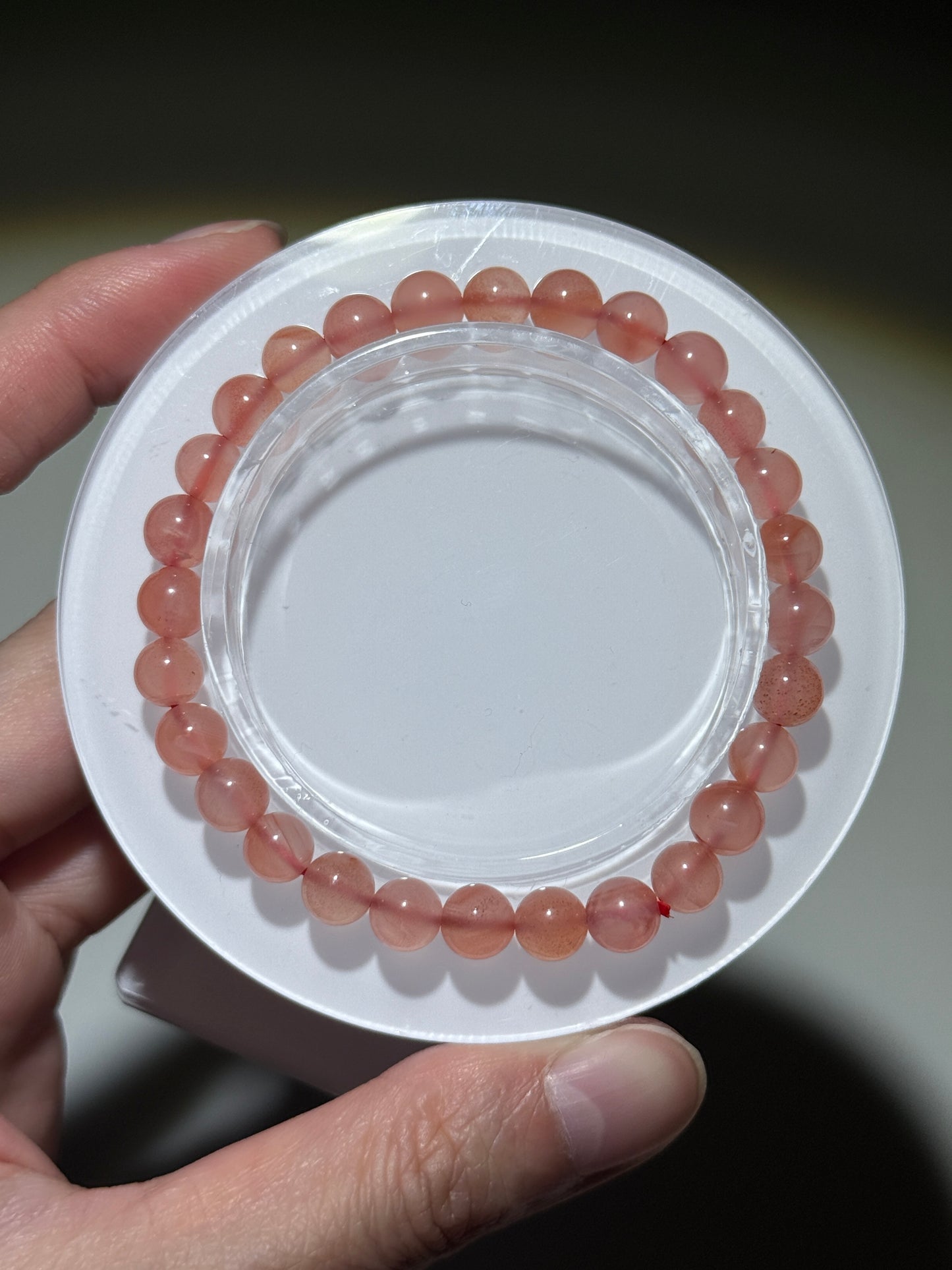 Nanhong Agate Bracelets, 7mm