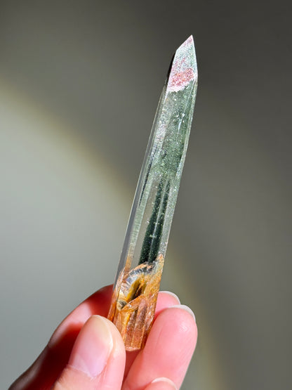 High Quality Shimmery Skinny Green Chlorite Tower, Brazil