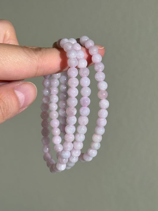 Gorgeous Rare Pink Jade Bracelets, 5mm