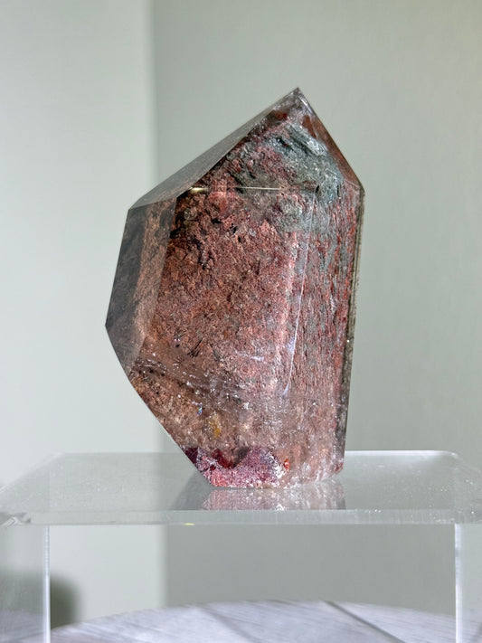High Quality Large Layered Pink Garden Quartz Tower, Zambia