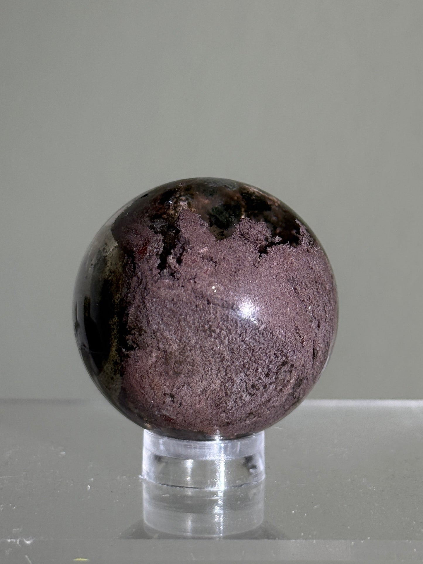 High Quality Water Clear Pink Garden Quartz Sphere, Brazil