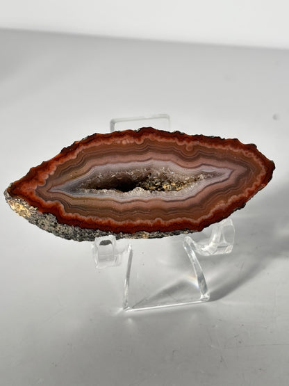 High Quality Druzy Zhanguo Agate Pair, China