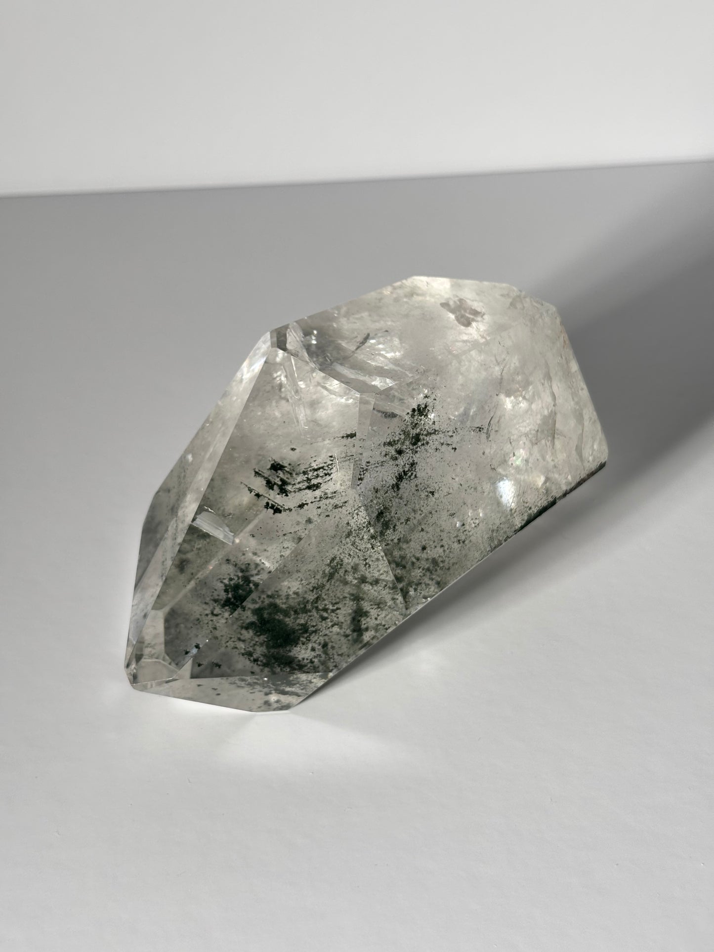 Large Dark Green Phantom Chlorite Tower, Brazil