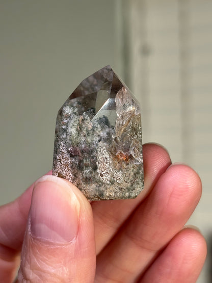 High Quality Water Clear Lodalite Quartz Tower, Brazil