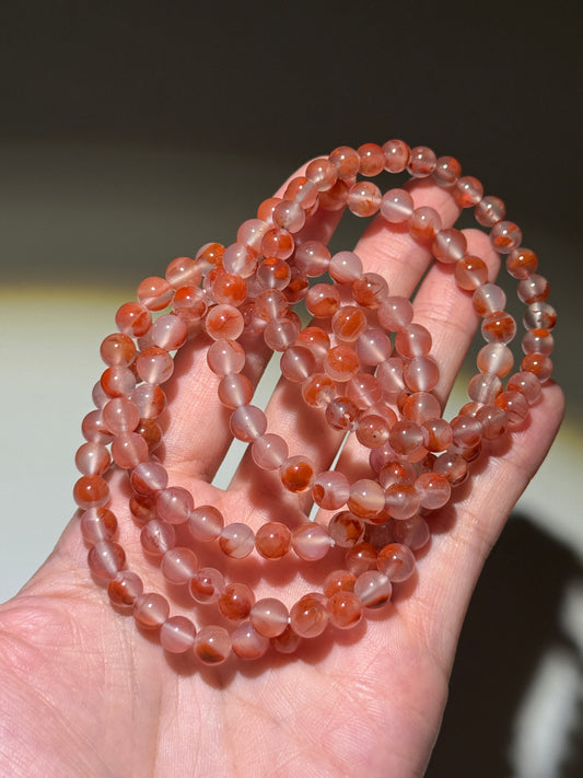 High Quality Nanhong Agate Bracelets, 7mm