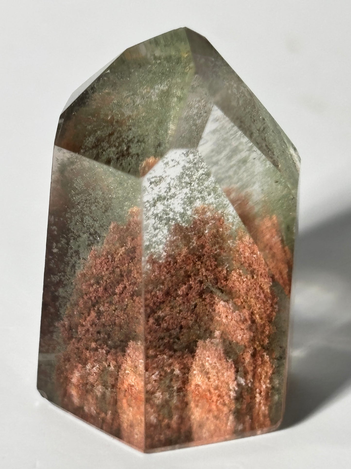 High Quality Water Clear Phantom Garden Quartz Tower, Brazil