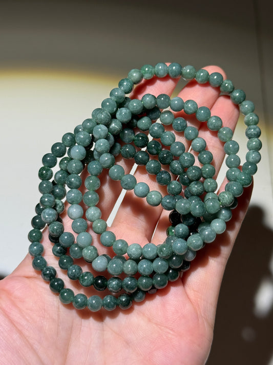 Guatemalan Jade Bracelets, 6mm