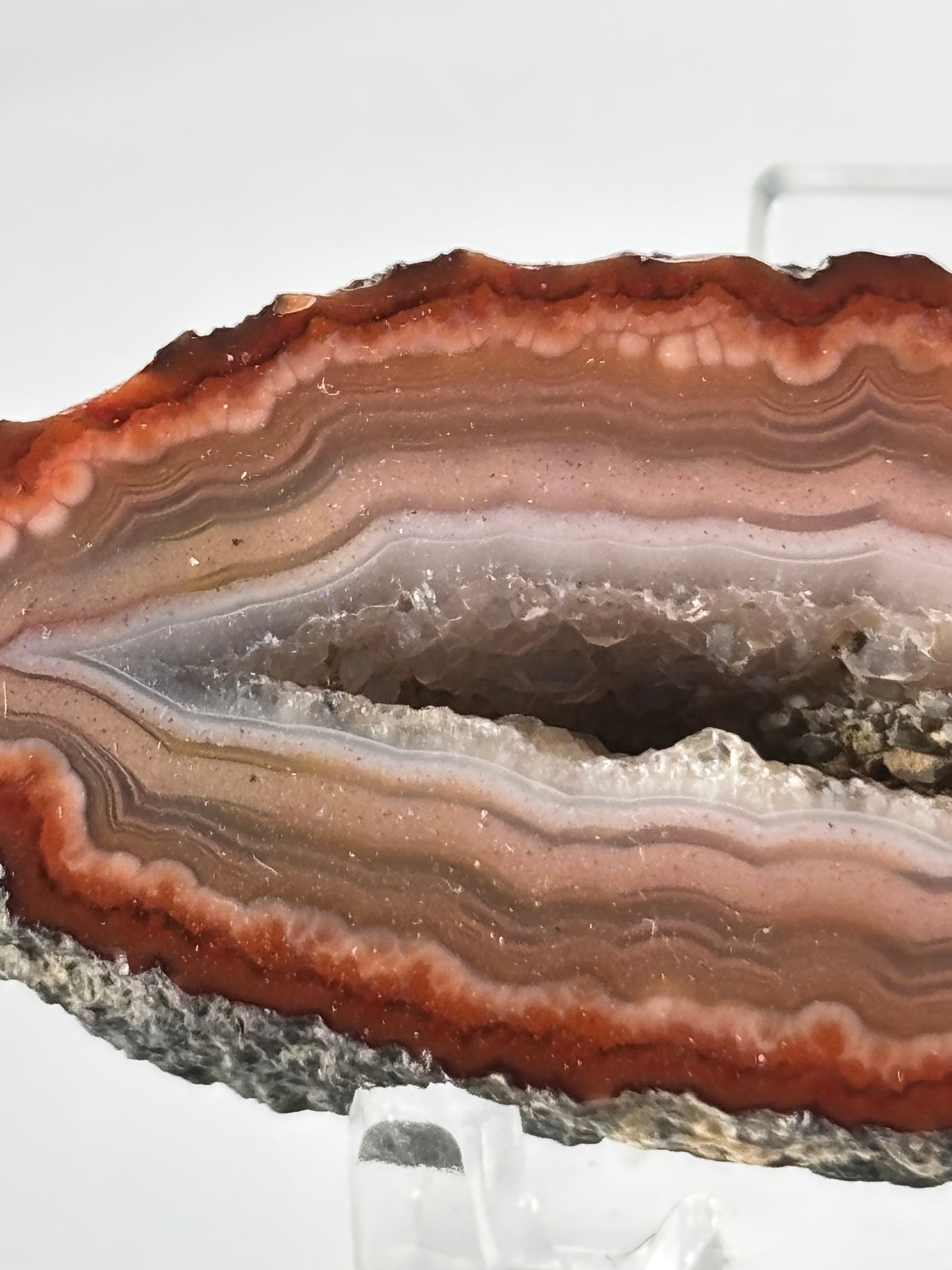 High Quality Druzy Zhanguo Agate Pair, China
