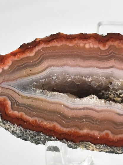 High Quality Druzy Zhanguo Agate Pair, China