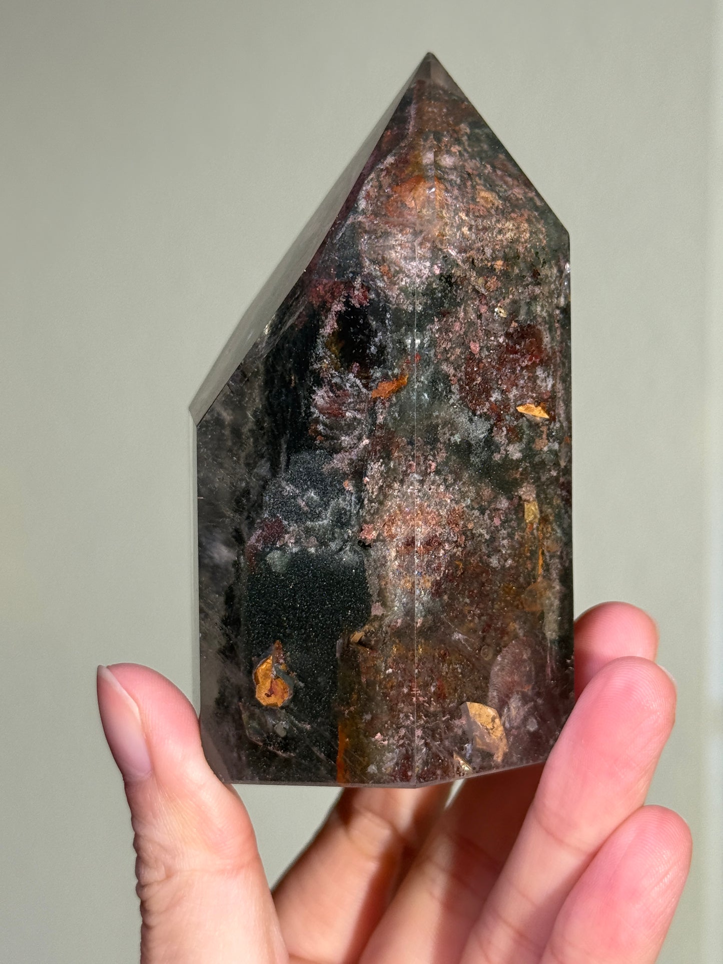 Large Chunky Moody Garden Quartz Tower, Zambia