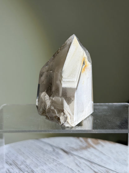 Large Chunky White Phantom Lodolite in Quartz Tower, Brazil