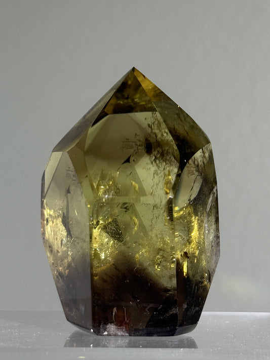 High Quality Phantom Smoky Citrine Tower, Brazil