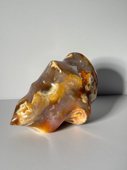 Large Chunky Orca Carnelian Agate Flame, Madagascar