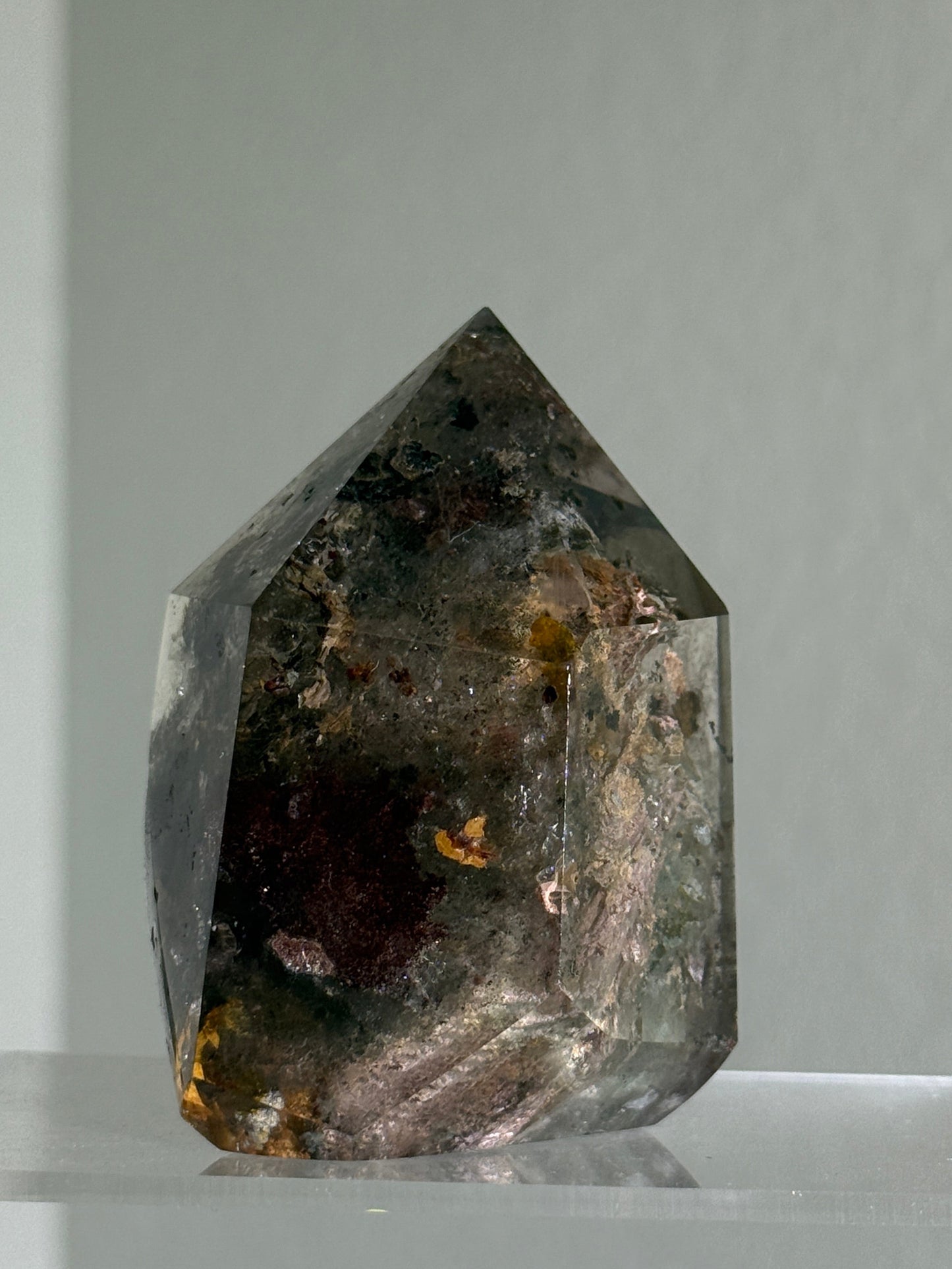 Large Chunky Colorful Garden Quartz Tower, Zambia