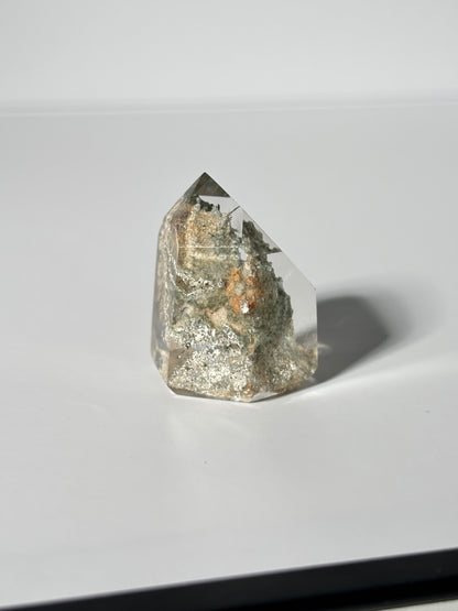 High Quality Water Clear Phantom Lodalite Quartz Tower, Brazil