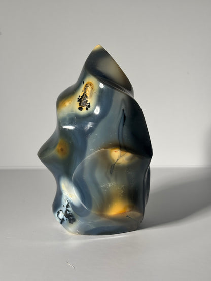 Large Spooky Dendritic Orca Agate Freeform, Madagascar