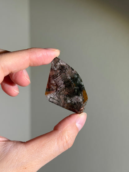 High Quality Colorful Garden Quartz Freeform With Rutile, Zambia