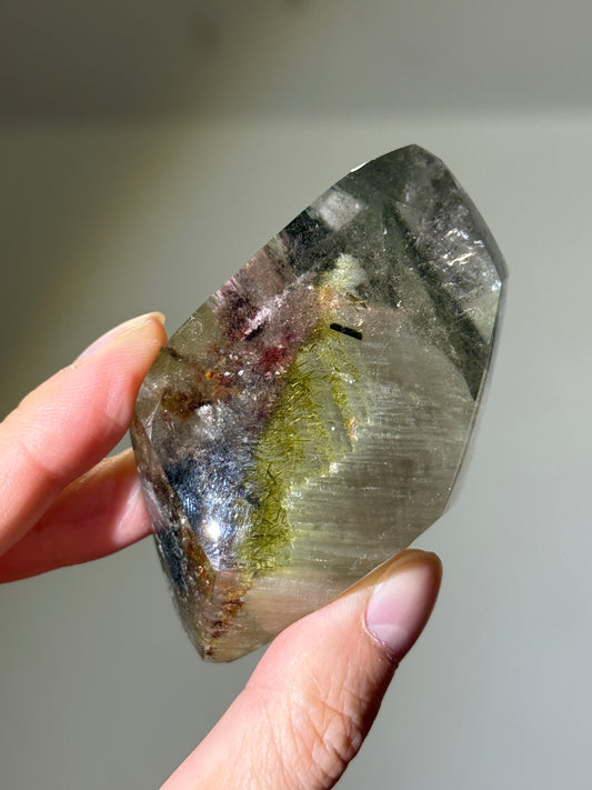 Collector’s Grade Garden Quartz Freeform With Epidote & Chlorite, Zambia