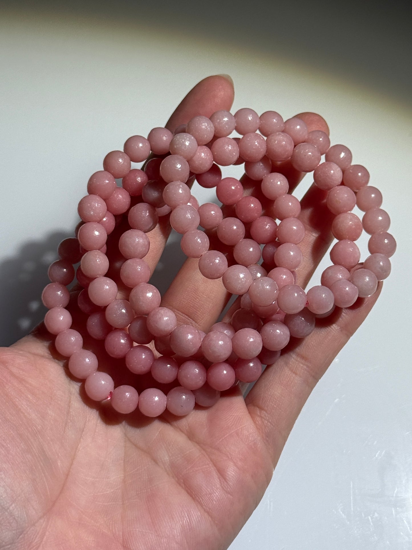 Pink Opal Bracelets, 8mm