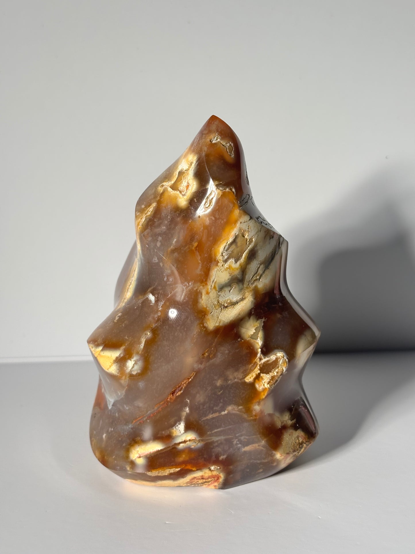 Large Chunky Orca Carnelian Agate Flame, Madagascar