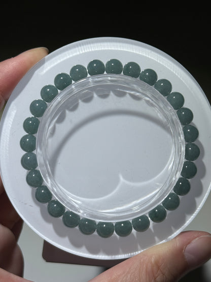 Blue Water Jade Bracelets, 7mm