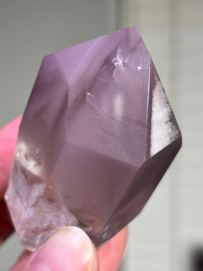 High Quality Large Chunky Phantom Pink Lithium Quartz Tower, Brazil