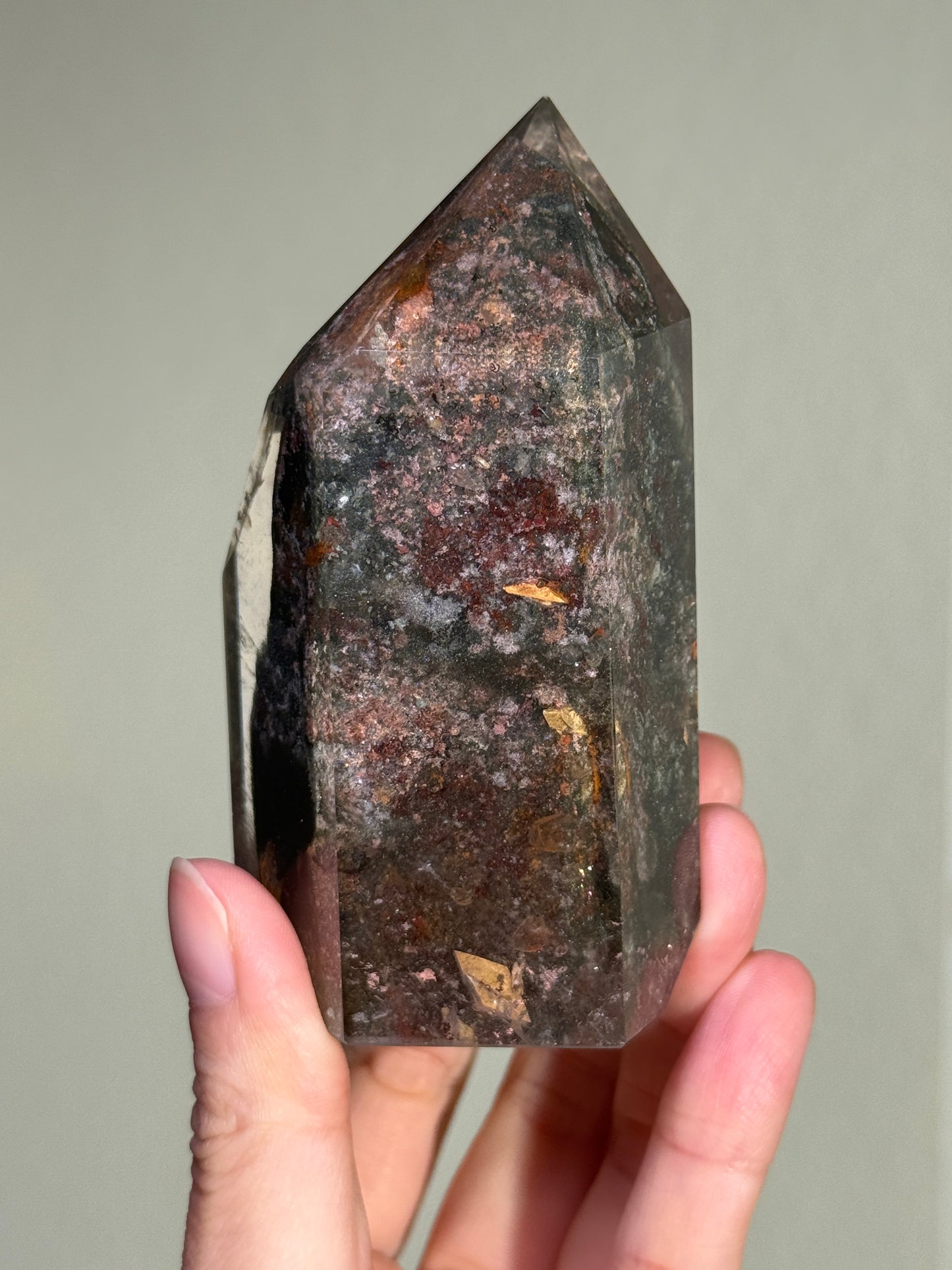 Large Chunky Moody Garden Quartz Tower, Zambia