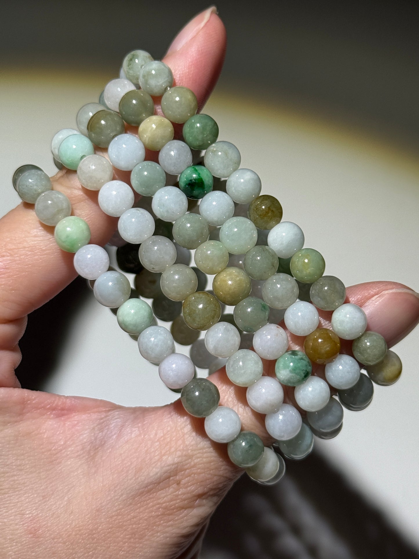 Burmese Jade Bracelets, 6.5mm