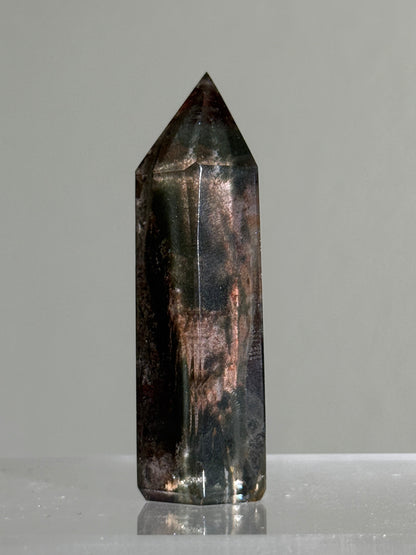 High Quality Water Clear Purple Green Garden Quartz Tower, Zambia