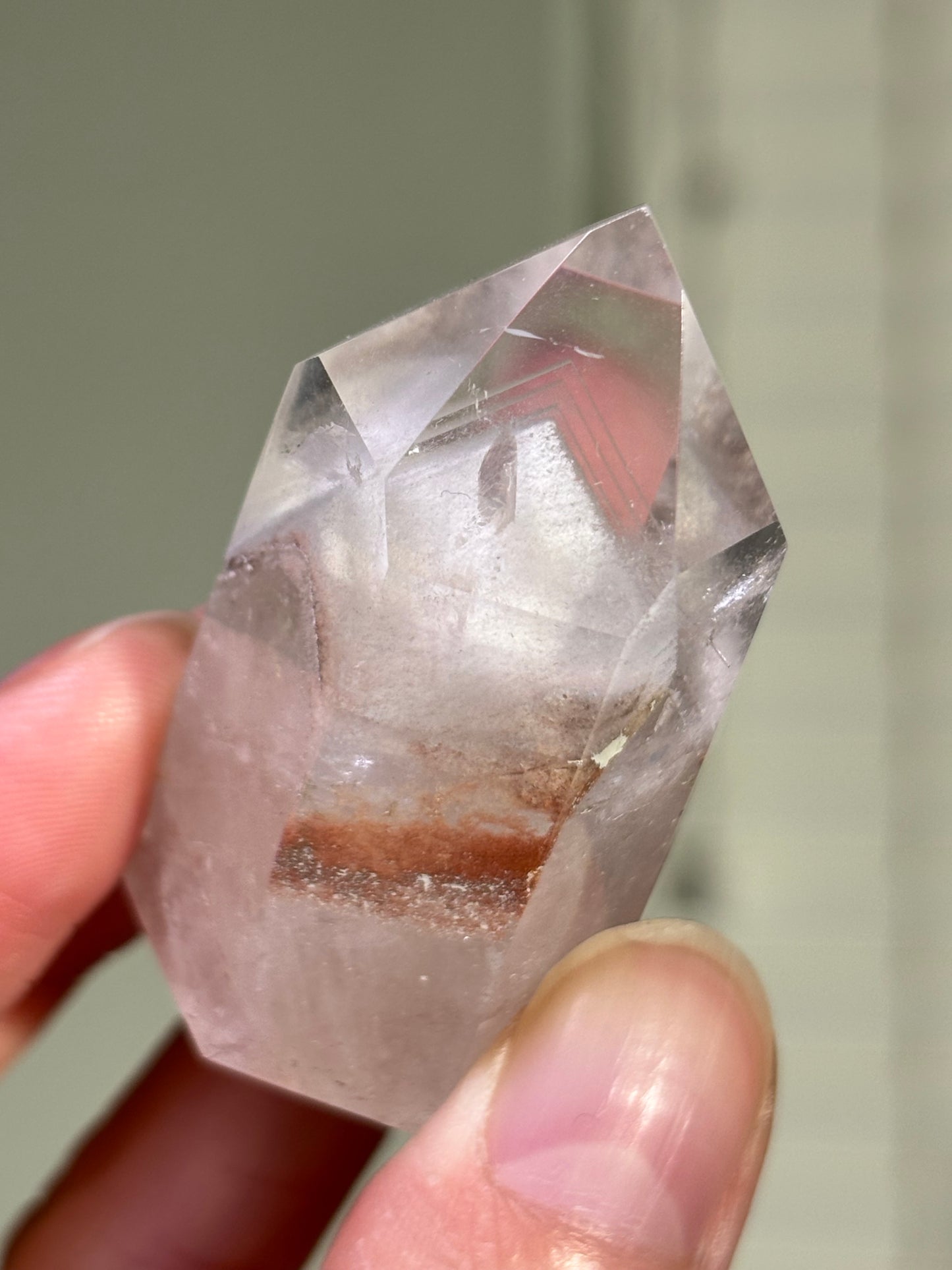 High Quality White Phantom Lodalite Quartz Tower, Brazil