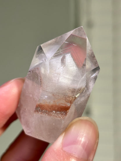 High Quality White Phantom Lodalite Quartz Tower, Brazil