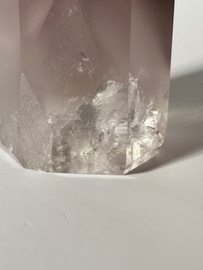 High Quality Large Chunky Phantom Pink Lithium Quartz Tower, Brazil