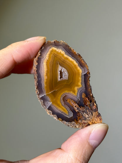 Gorgeous Unique Bright Yellow Laguna Agate, Mexico