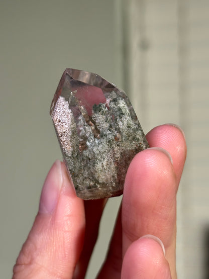 High Quality Water Clear Lodalite Quartz Tower, Brazil