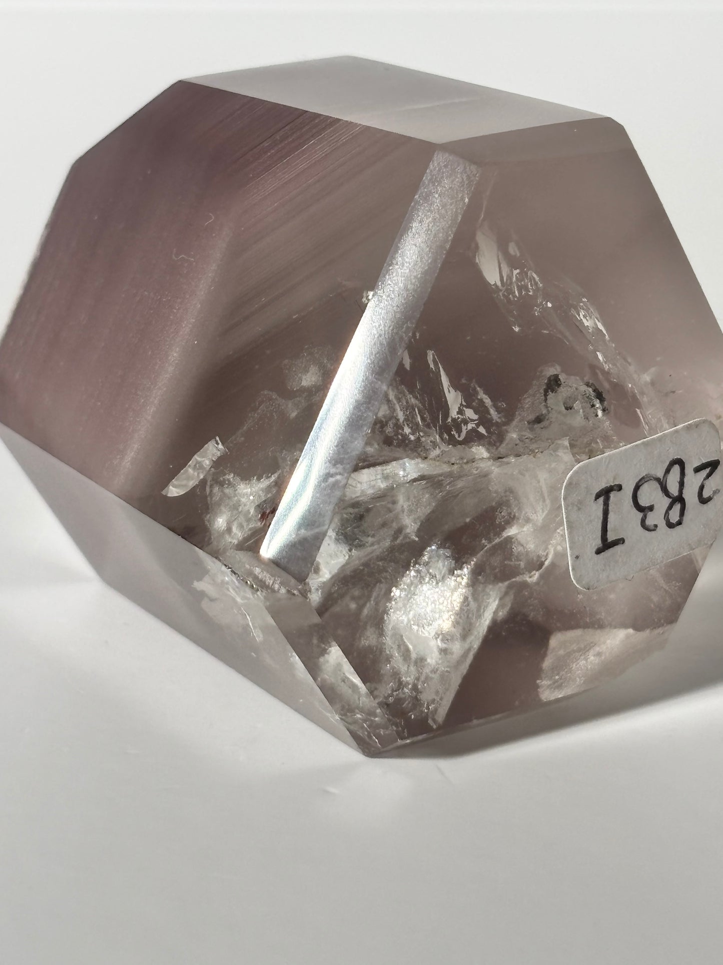 High Quality Large Chunky Phantom Pink Lithium Quartz Tower, Brazil