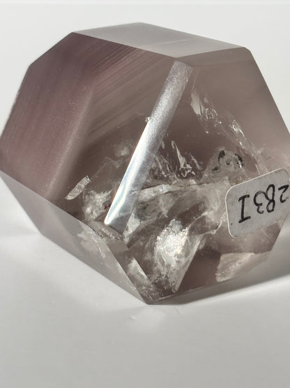 High Quality Large Chunky Phantom Pink Lithium Quartz Tower, Brazil