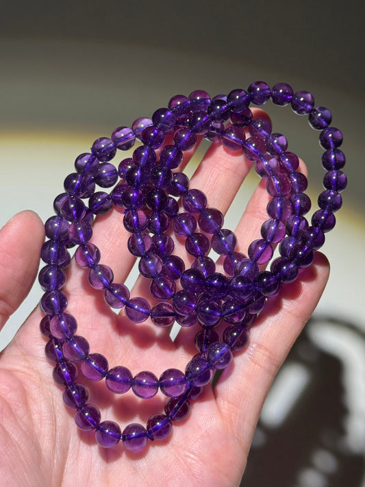 Uruguayan Amethyst Bracelets, 7.5mm