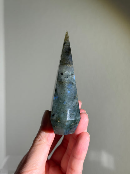 Gorgeous Blue Labradorite Pyramid, Madagascar