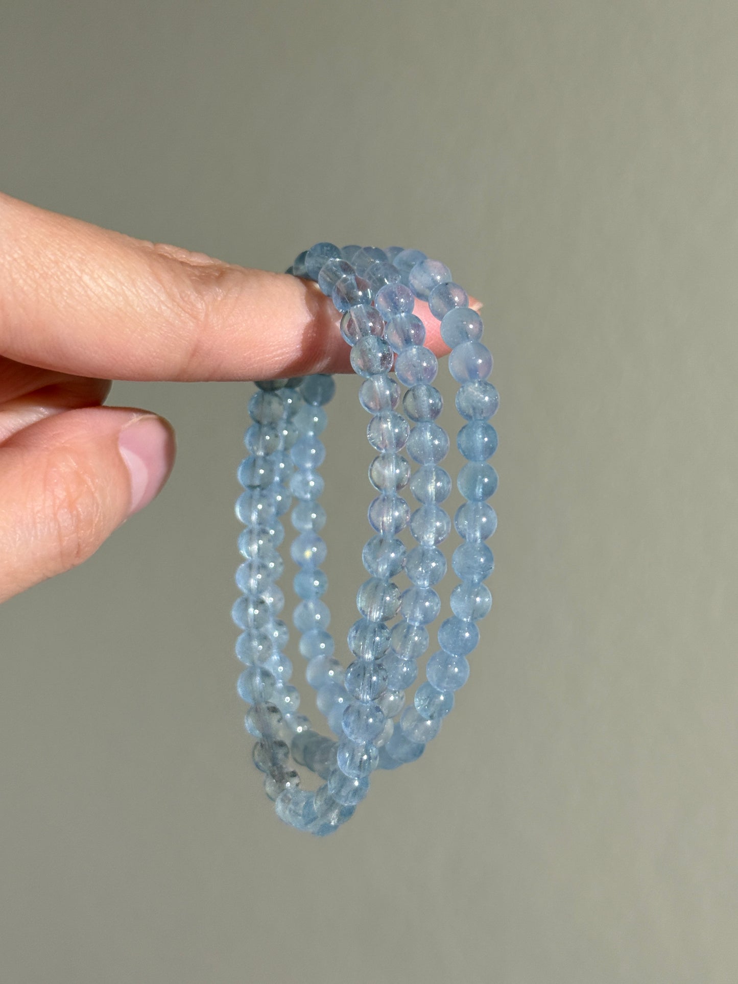 Extra Gemmy Aquamarine Bracelets, 5mm