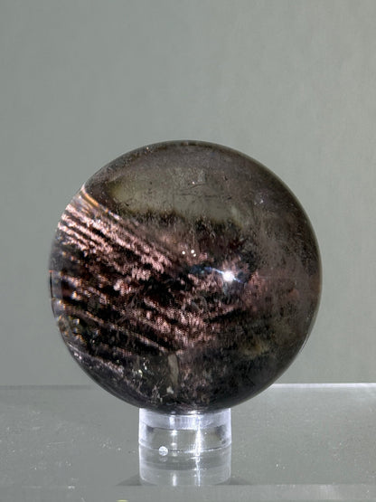 High Quality Layered Pink Garden Quartz Sphere, Zambia